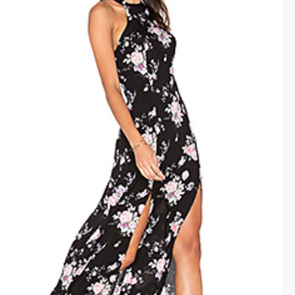 Floral dress, size medium with two slits